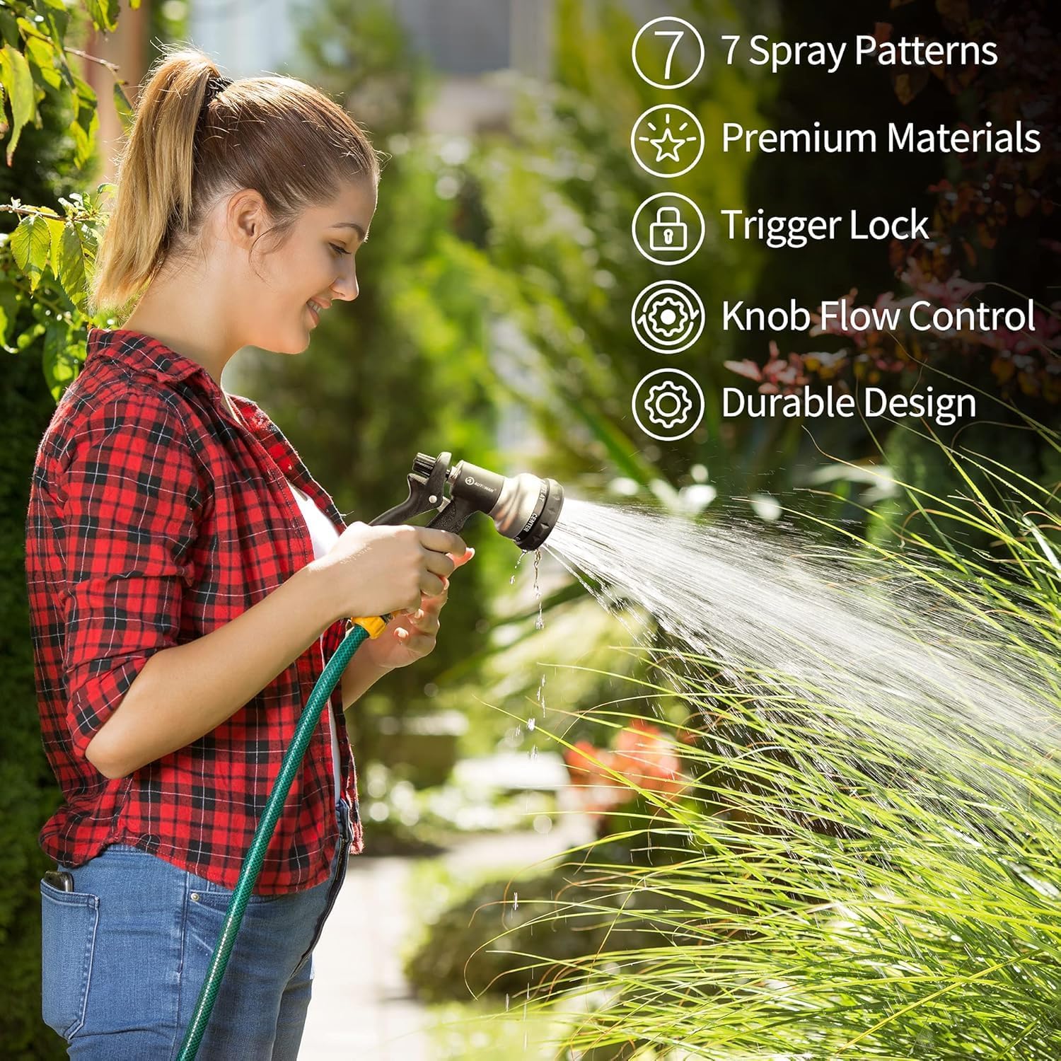 Thumbnail 5 de AUTOMAN hose pipe spray gun, 7 patterns