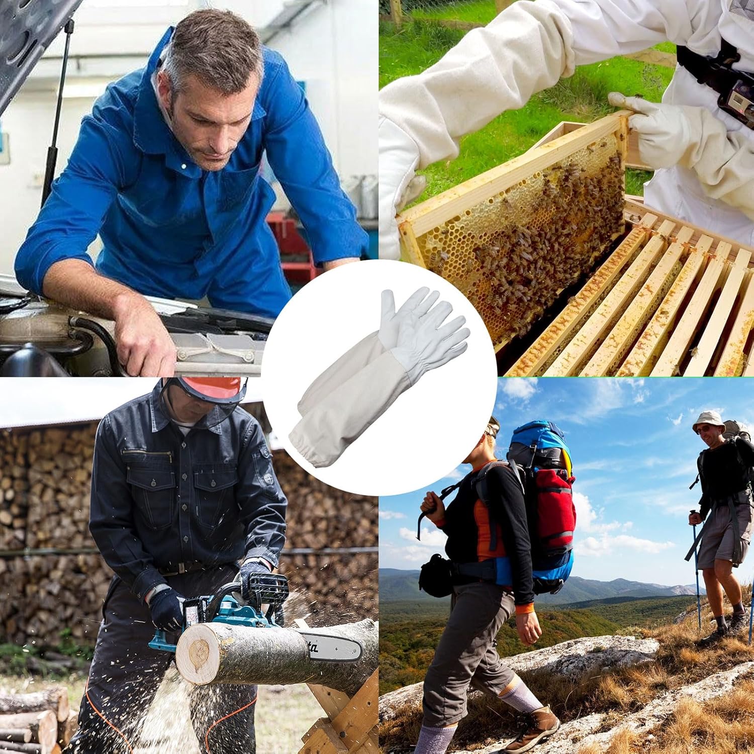 Thumbnail 4 de Helweet Beekeeping Gloves – Protective sting-proof gloves in white