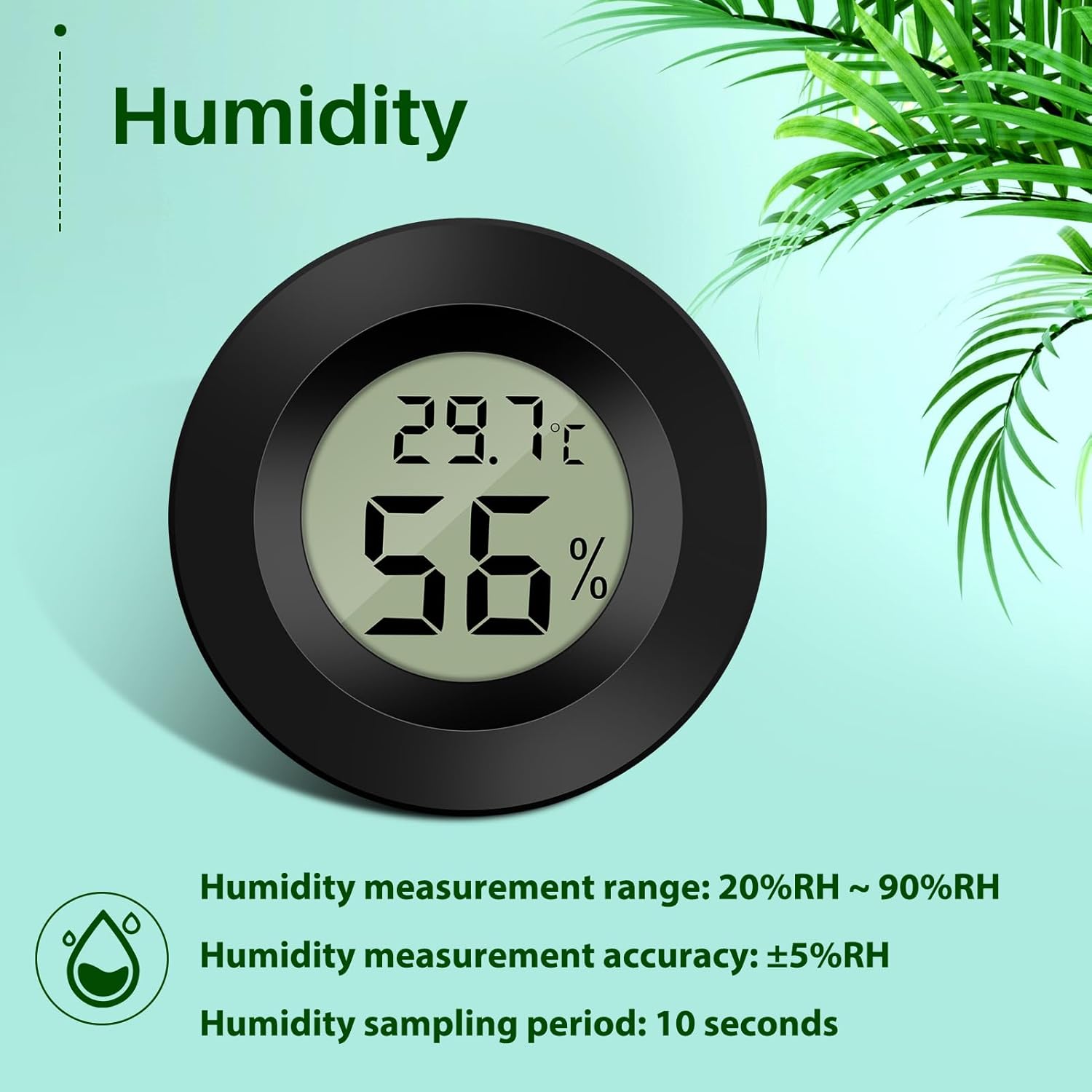 Detalle 2 de Thlevel Humidity Meter Sensor Thermometer 3 Pack 📏