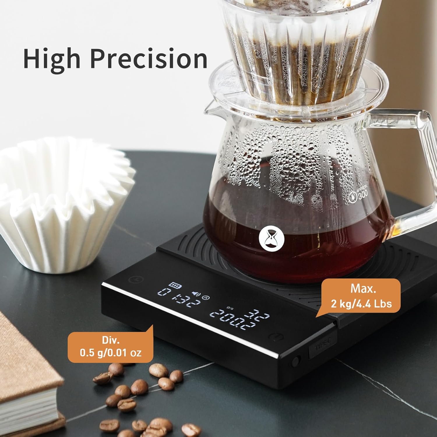 Thumbnail 4 de TIMEMORE Basic 2.0 Coffee Scale 1600mAh