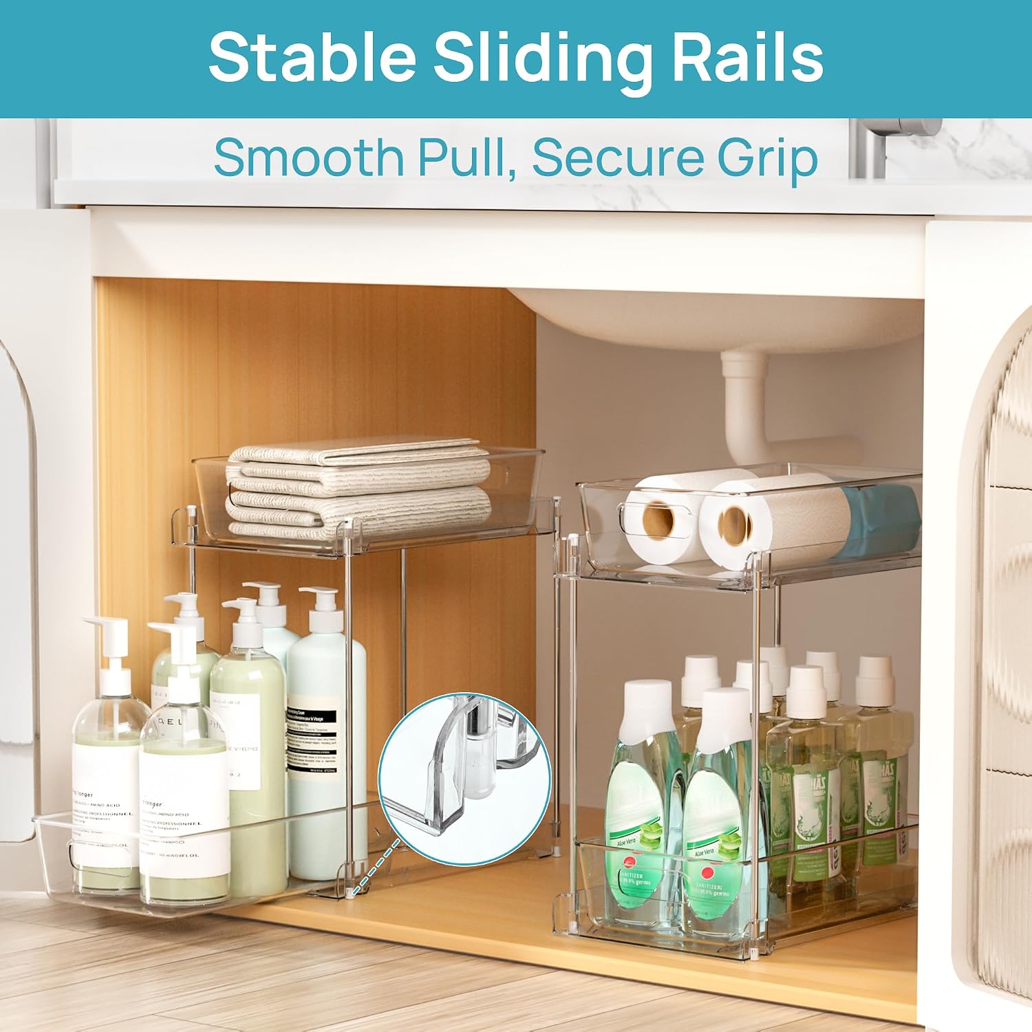 Detalle 2 de Vtopmart Under-Sink Organizer 2-Pack