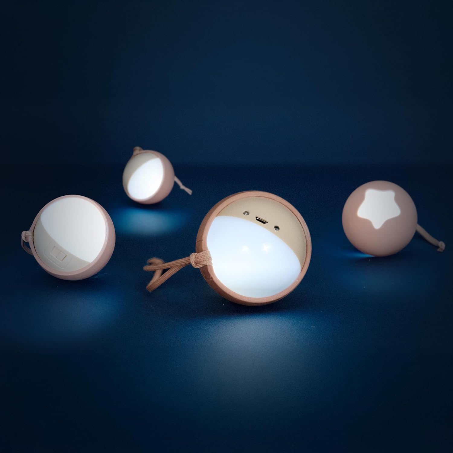 Thumbnail 3 de Pabobo Veilleuse portable nomade Little Moon – Longue autonomie 45 nuits, Terracotta