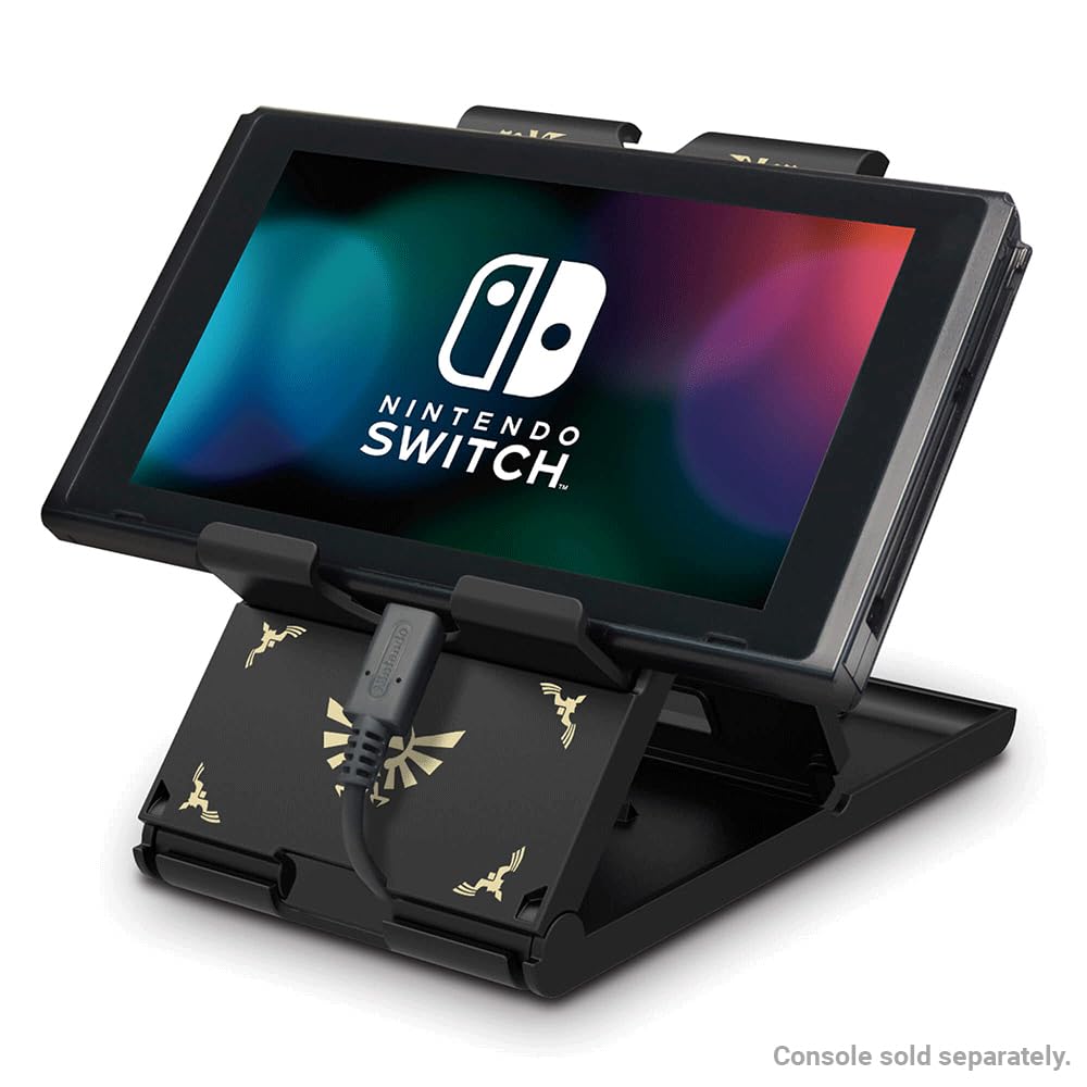 Detalle 2 de HORI Playstand (Zelda) faltbarer Ständer für Nintendo Switch – offiziell lizenziert