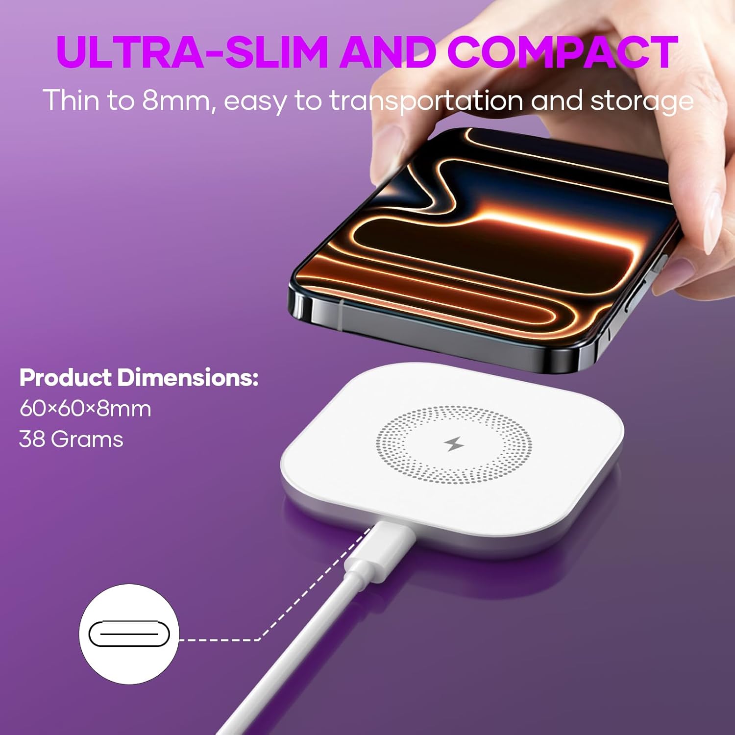 Thumbnail 5 de Magnetic Wireless Charger MagSafe for iPhone