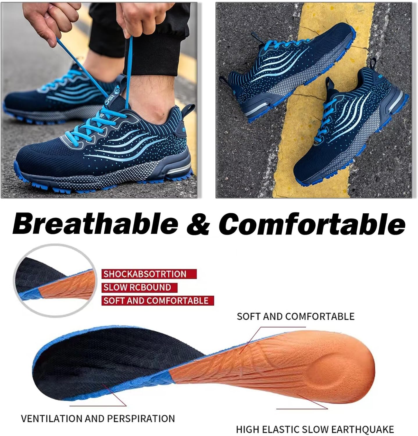 Thumbnail 4 de CYKYGGO Chaussures de sécurité bleu 41