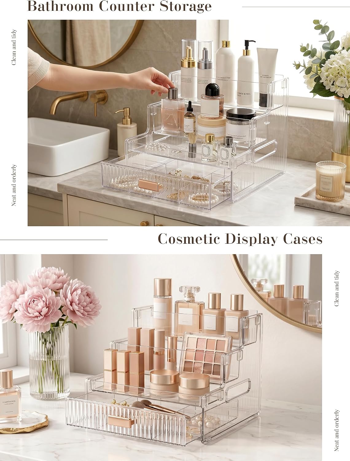 Detalle 2 de Booklov Makeup Organizer, 3-Tier