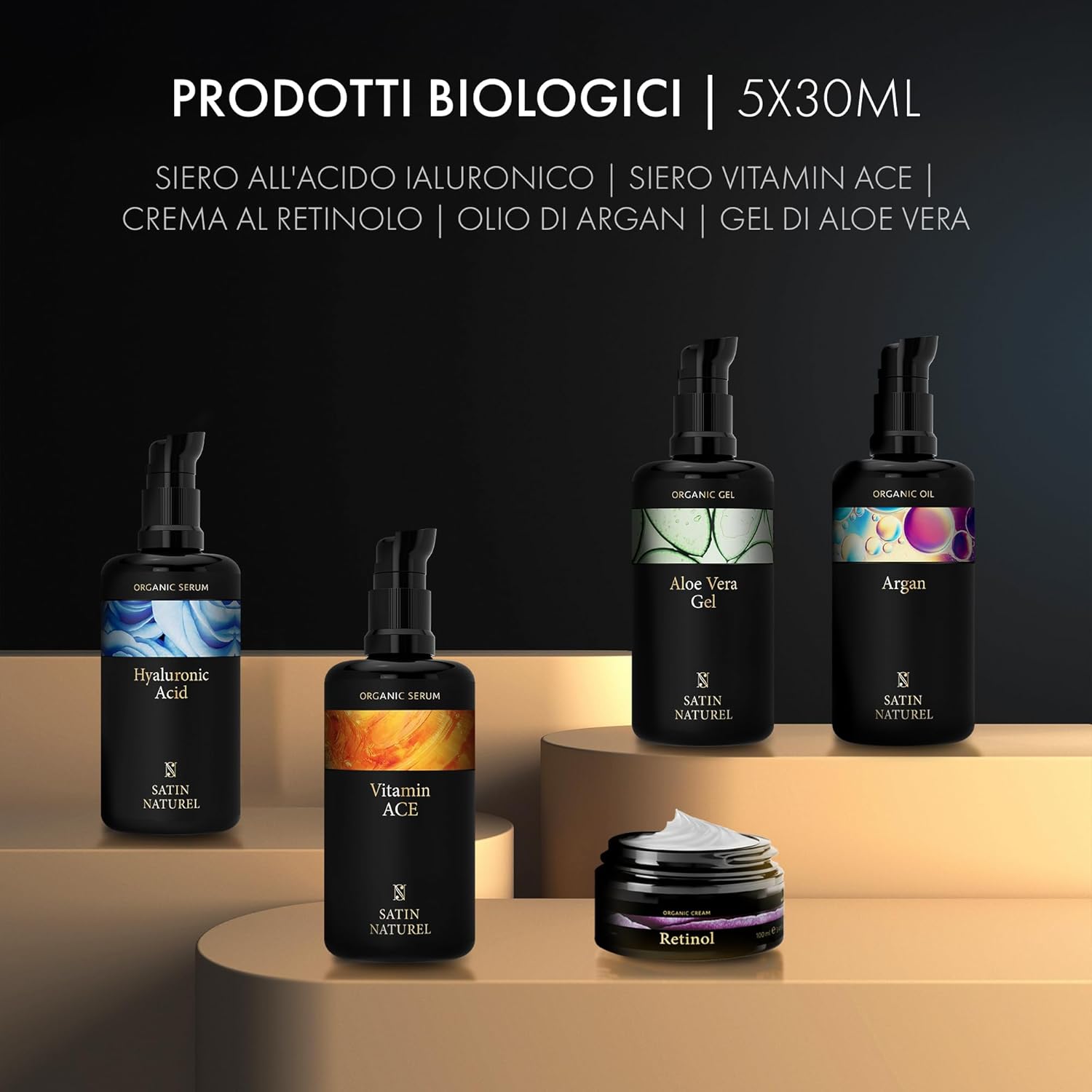 Detalle de Satin Naturel Regalo di San Valentino – Set skincare vegano in confezione di lusso