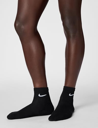 Detalle de Nike SX7669-010 Everyday Cushioned Calzini Uomo Black/White – Comfort e Dri-FIT per l’uso quotidiano
