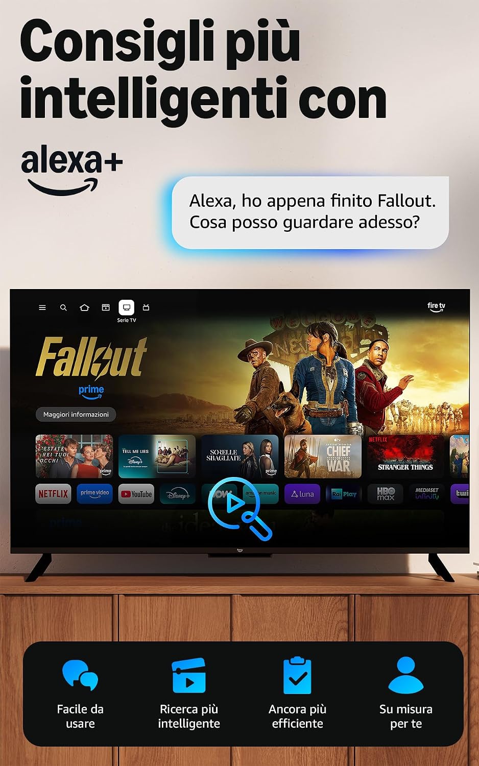 Detalle de Amazon Fire TV Stick HD (ultimo modello) con Alexa Voice Remote — lo streaming in Full HD ovunque