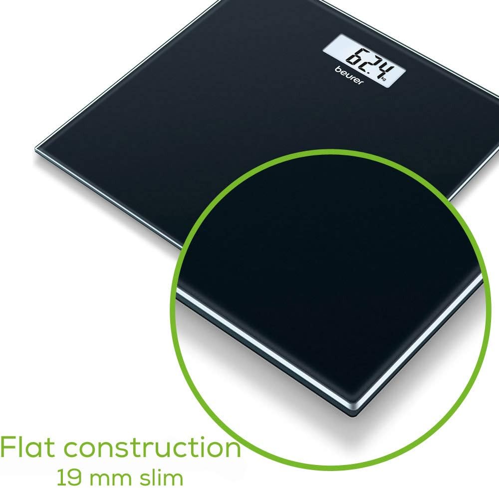 Thumbnail 2 de Beurer GS10 Digital Glass Bathroom Scale with Large LCD Display (Black)