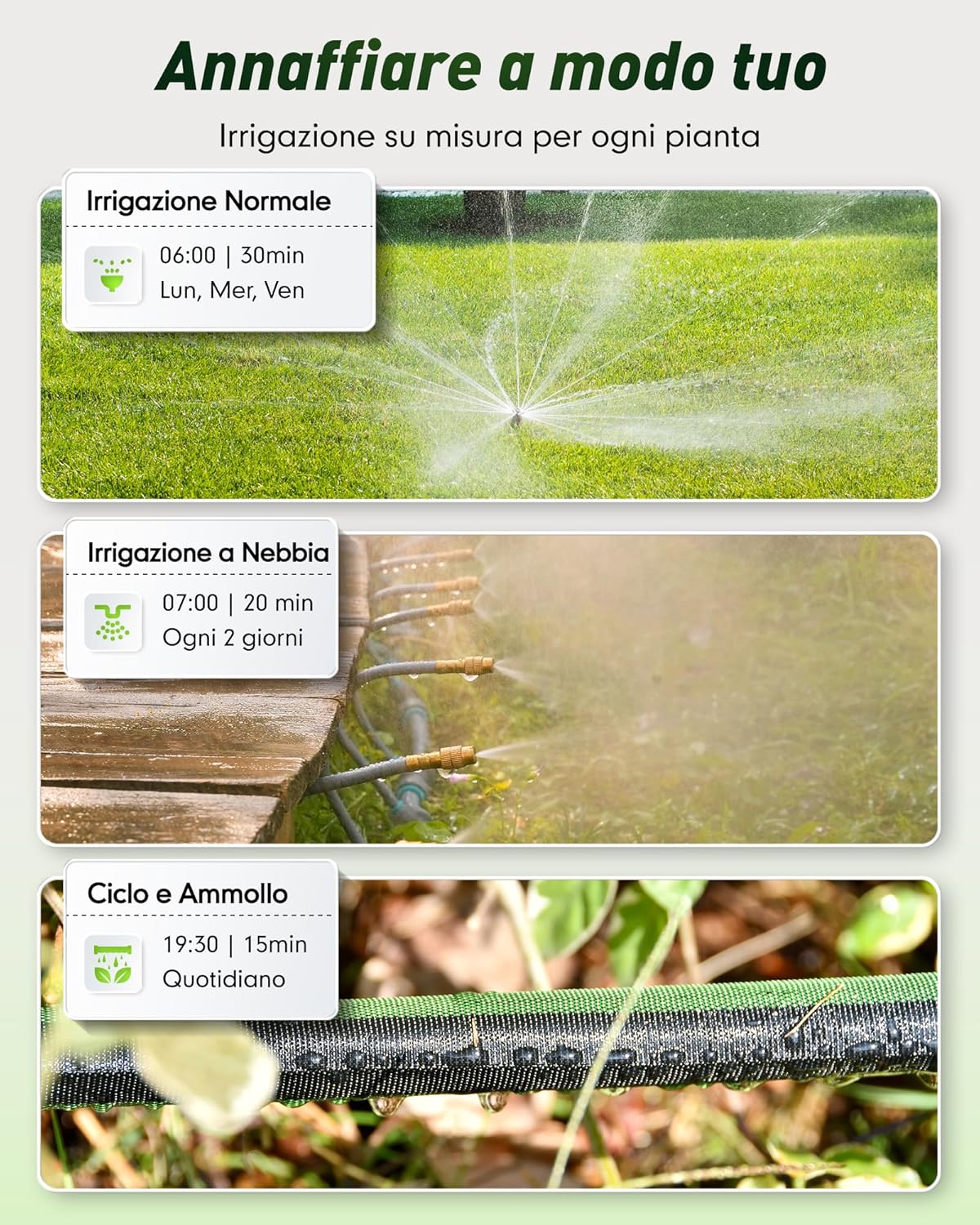 Thumbnail 1 de RAINPOINT Centralina Irrigazione WiFi con timer smart e attacchi in ottone, gateway WiFi 100 m, controllo meteo e voce