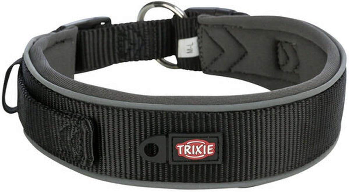 Detalle de Collare per Cane Trixie Premium Nero Grafite S/M 33-42 cm