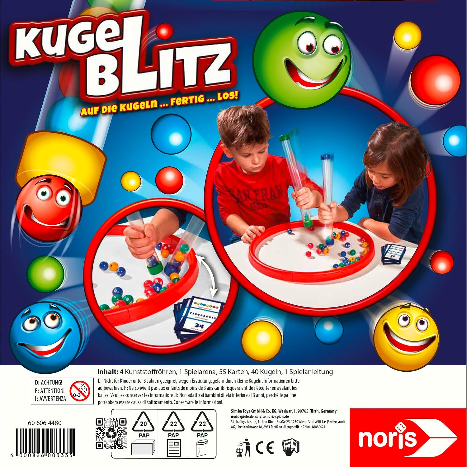 Detalle de noris Kugelblitz – das blitzschnelle Lern-Actionspiel ab 4 Jahren