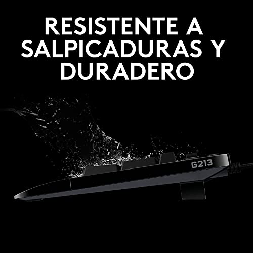 Thumbnail 2 de Logitech G G213 Prodigy Teclado Gaming RGB LIGHTSYNC con teclas retroiluminadas y controles multimedia (QWERTY ES, negro)