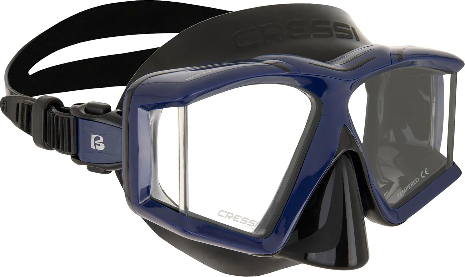 Thumbnail 6 de CRESSI Horizon: Masque Horizon à 4 verres trempés et tuba Scilla - ensemble léger pour plongée et snorkeling