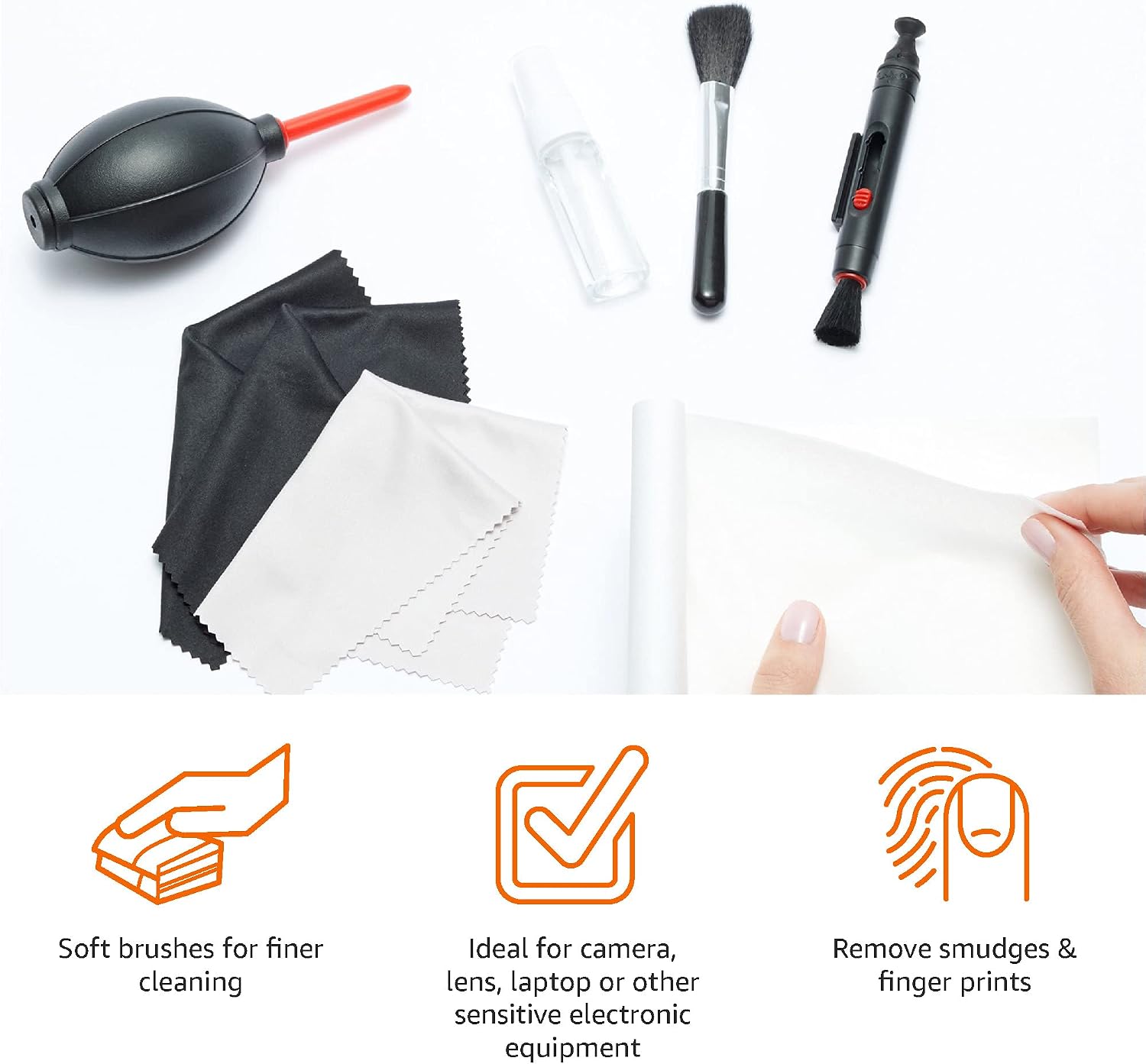Thumbnail 2 de Kit de nettoyage Amazon Basics pour appareil photo reflex et appareils électroniques sensibles