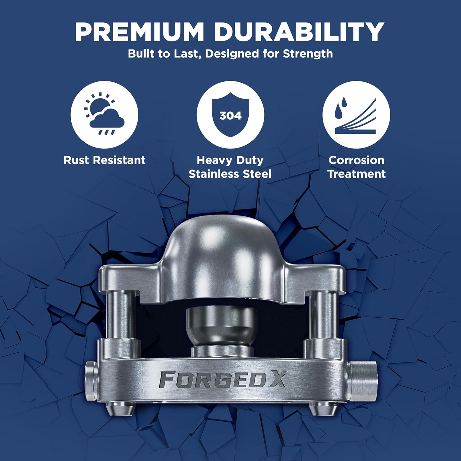 Detalle 2 de FORGEDX Stainless Steel Trailer Lock 2"