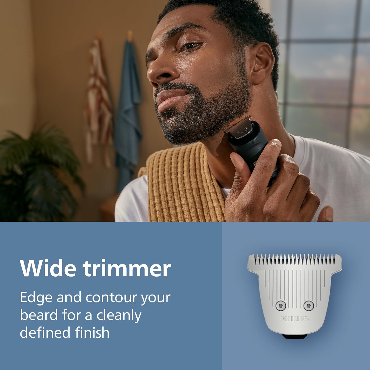 Thumbnail 4 de Philips Beard Trimmer 7000 Series (BT7670/15) with BeardSense, self-sharpening metal blades and 40 length settings