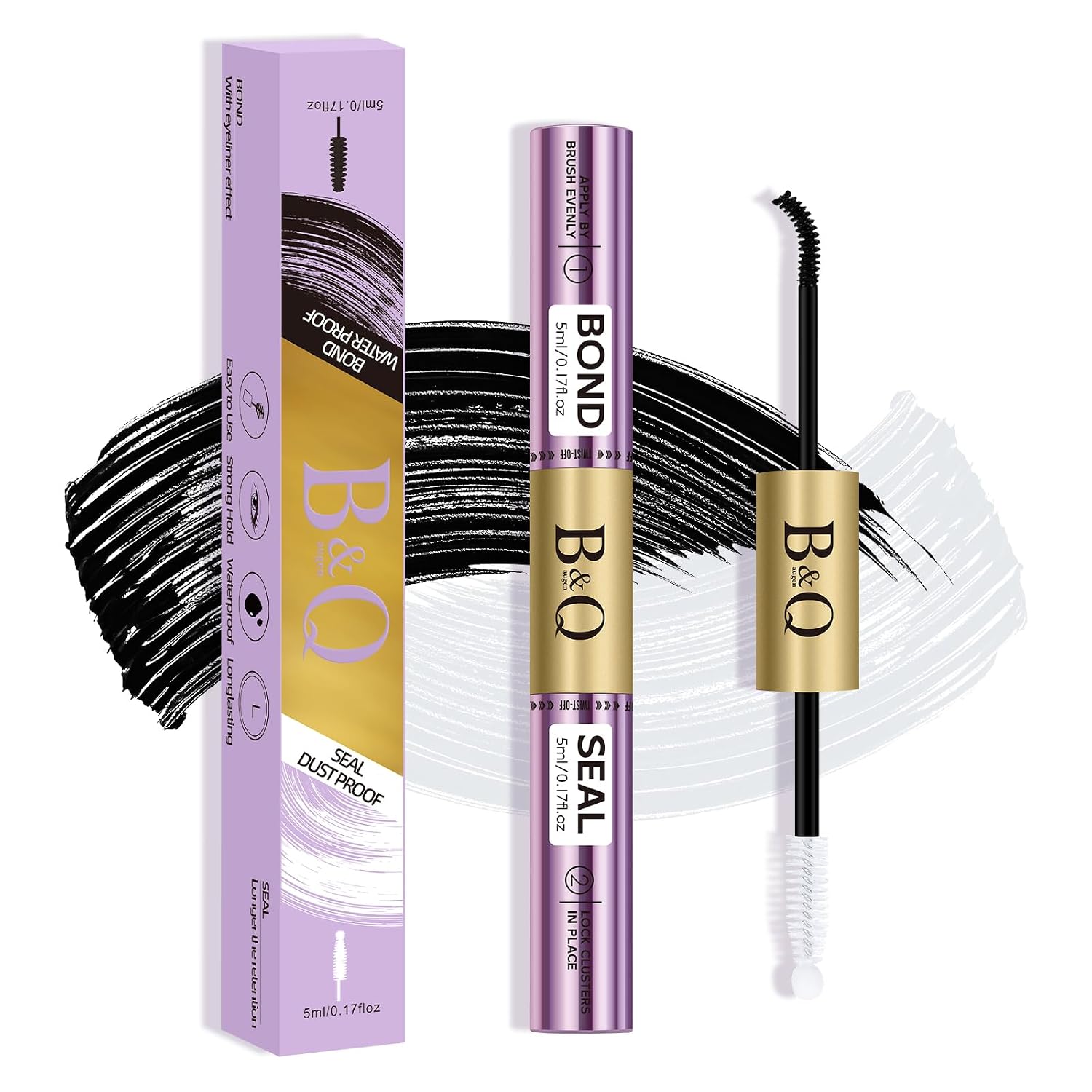 Detalle de B&Q Lash Cluster Glue 10ML: Bond & Seal for Waterproof Lash Clusters