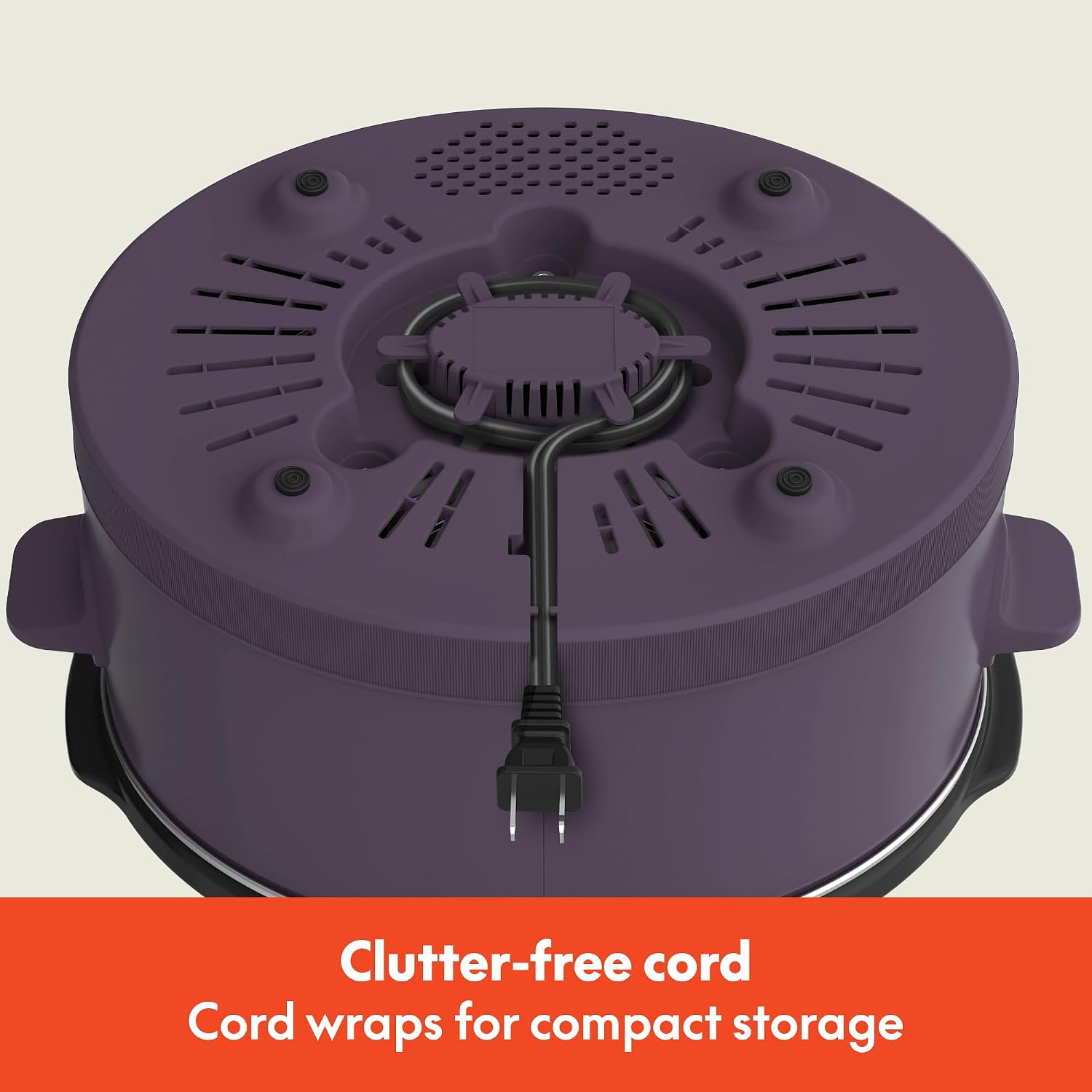 Thumbnail 6 de bella 6.0 Qt Manual Slow Cooker in Plum (Ceramic Nonstick, 3 Heat Settings)