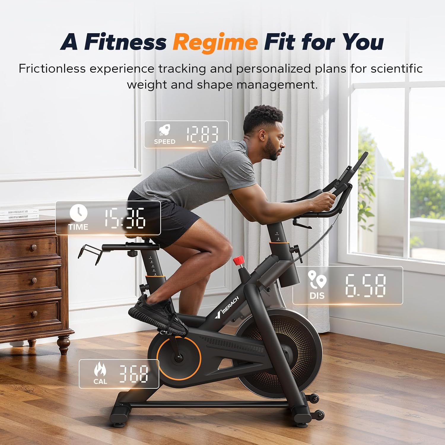 Thumbnail 5 de Merach Exercise Bike for Home Gym