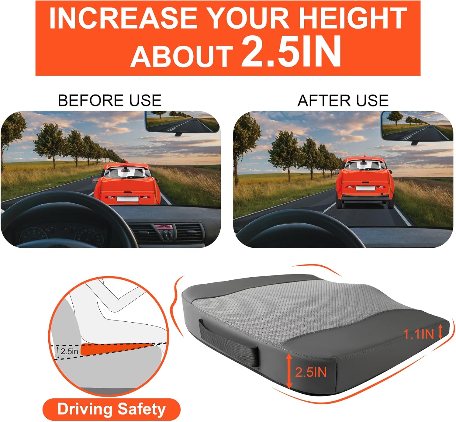 Thumbnail 3 de Lofty Aim Car Seat Cushion, Memory Foam