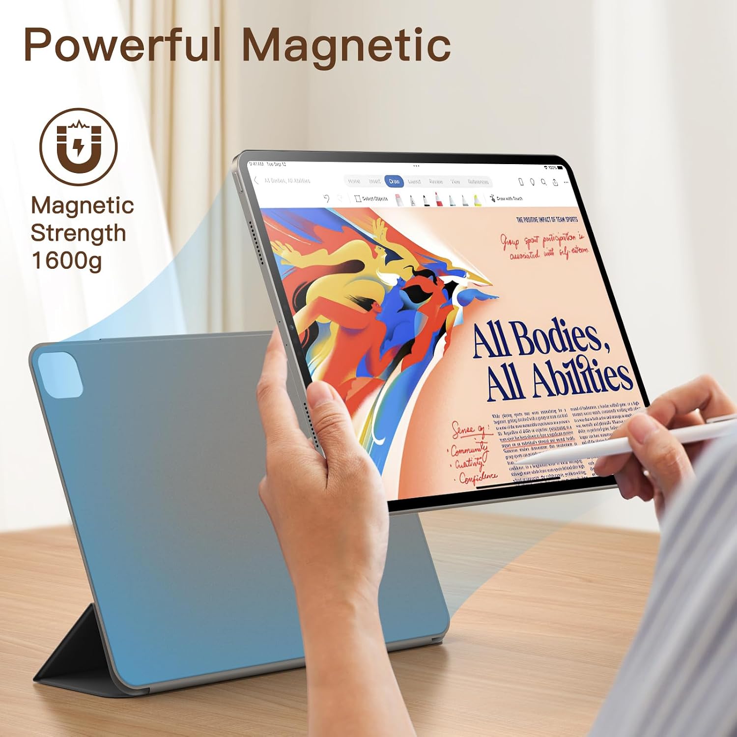 Detalle 1 de JETech Hülle iPad Pro 12,9 Zoll magnetisch