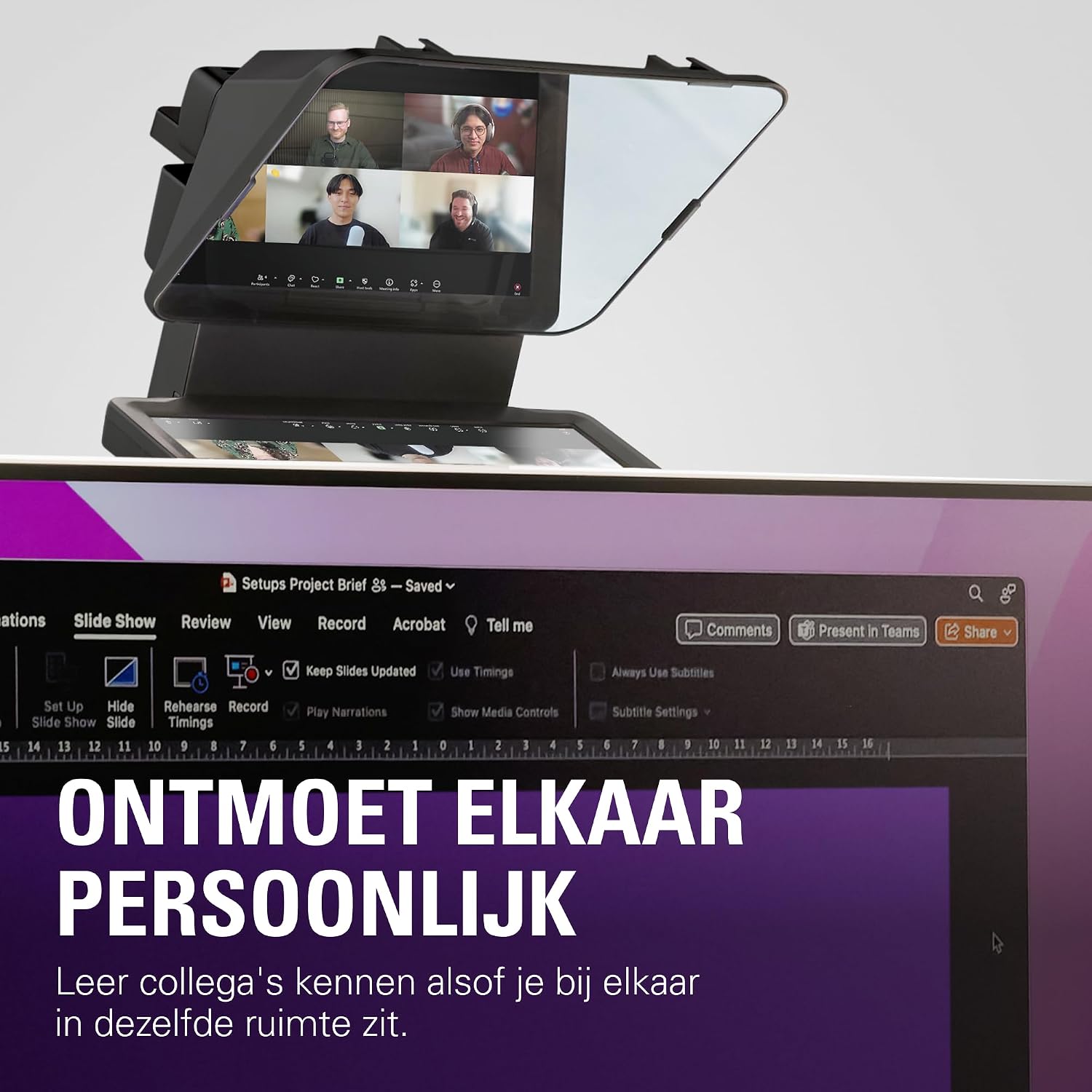 Detalle 1 de Elgato Prompter teleprompter met 9-inch scherm, USB-C en Camera Hub