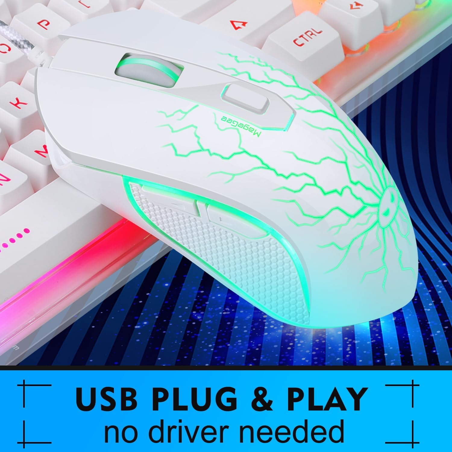 Detalle 2 de K1 Gaming Keyboard 104-Key ⌨