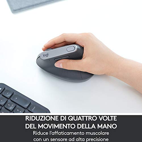 Detalle 2 de Logitech MX Vertical Wireless: ergonomia avanzata e precisione per la giornata lavorativa