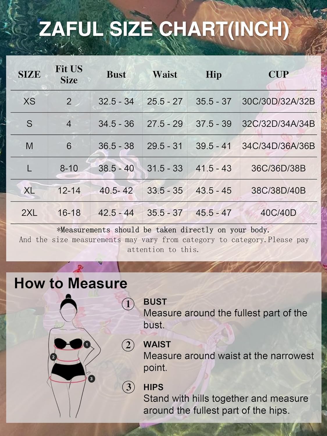 Thumbnail 5 de ZAFUL Women's Tie Back Padded High Cut Bralette Bikini Set Two Piece Swimsuit