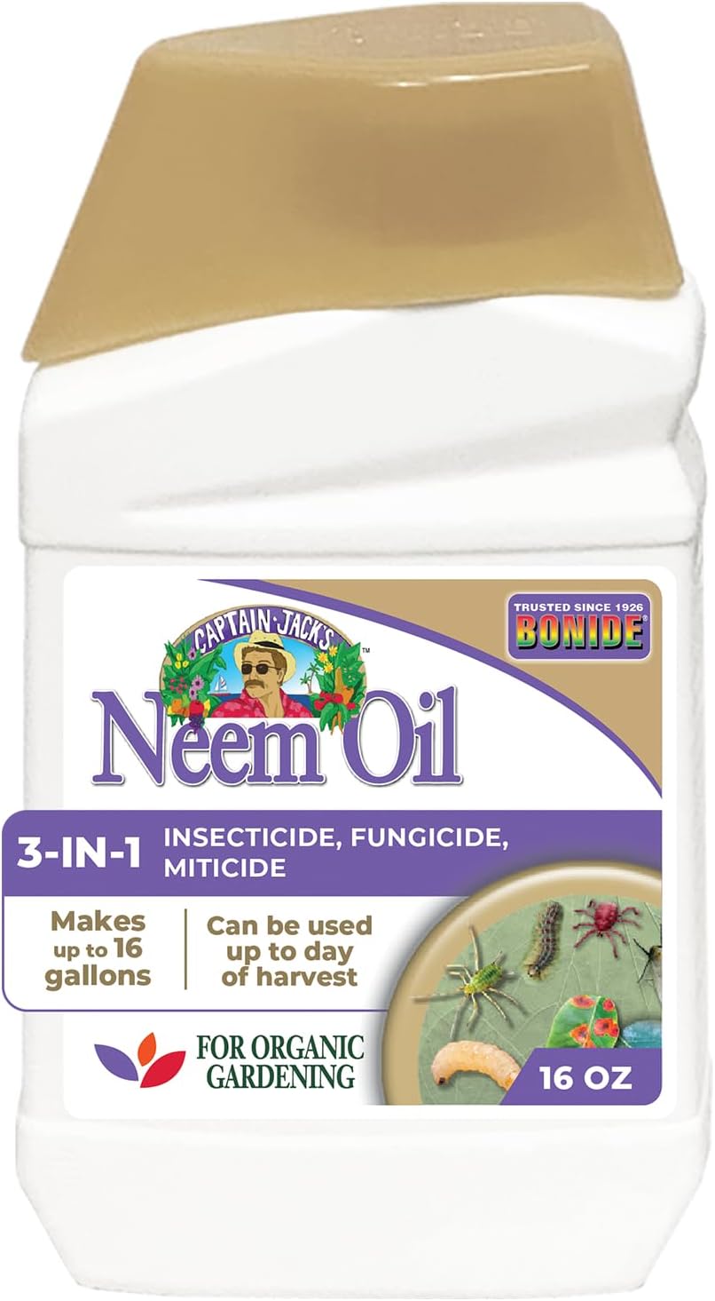 Detalle de Bonide Captain Jack's Neem Oil Concentrate, 16 oz. Multi-Purpose Garden Spray