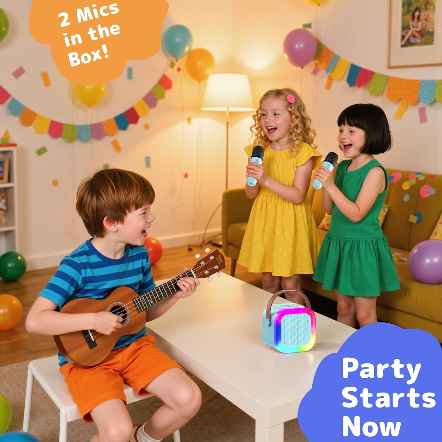 Detalle 2 de Fede Karaoke Maschine Mini 5–10 h Akku 🎤