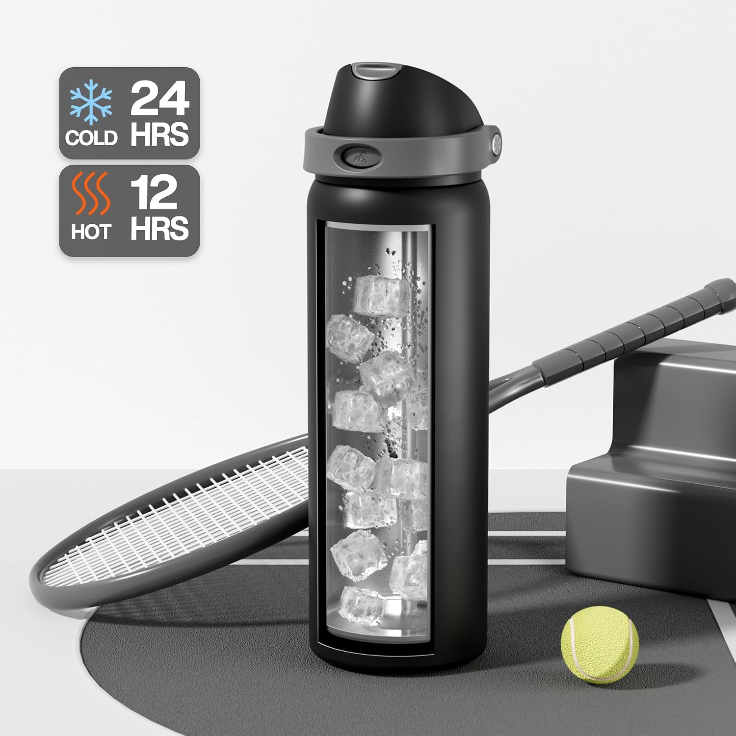 Detalle de POWCAN Stainless Steel Water Bottle 32 oz