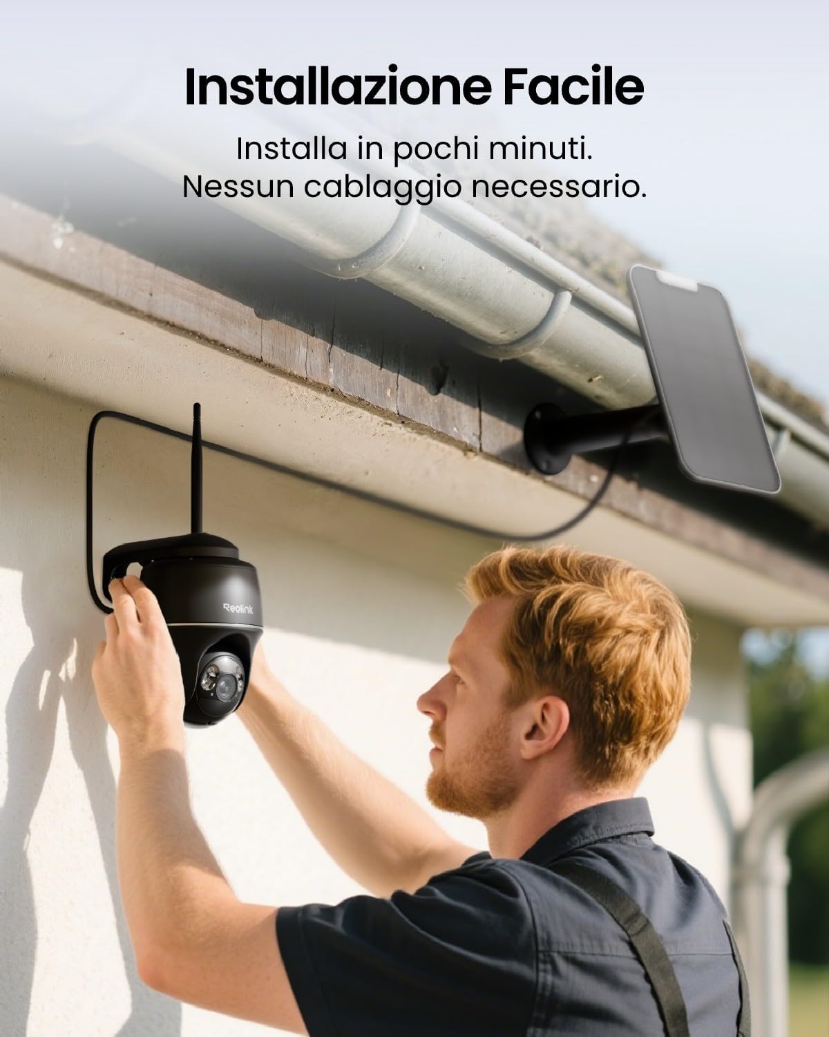 Thumbnail 5 de Reolink 5MP Telecamera WiFi esterna a batteria con pannello solare, 360° PTZ e rilevamento smart