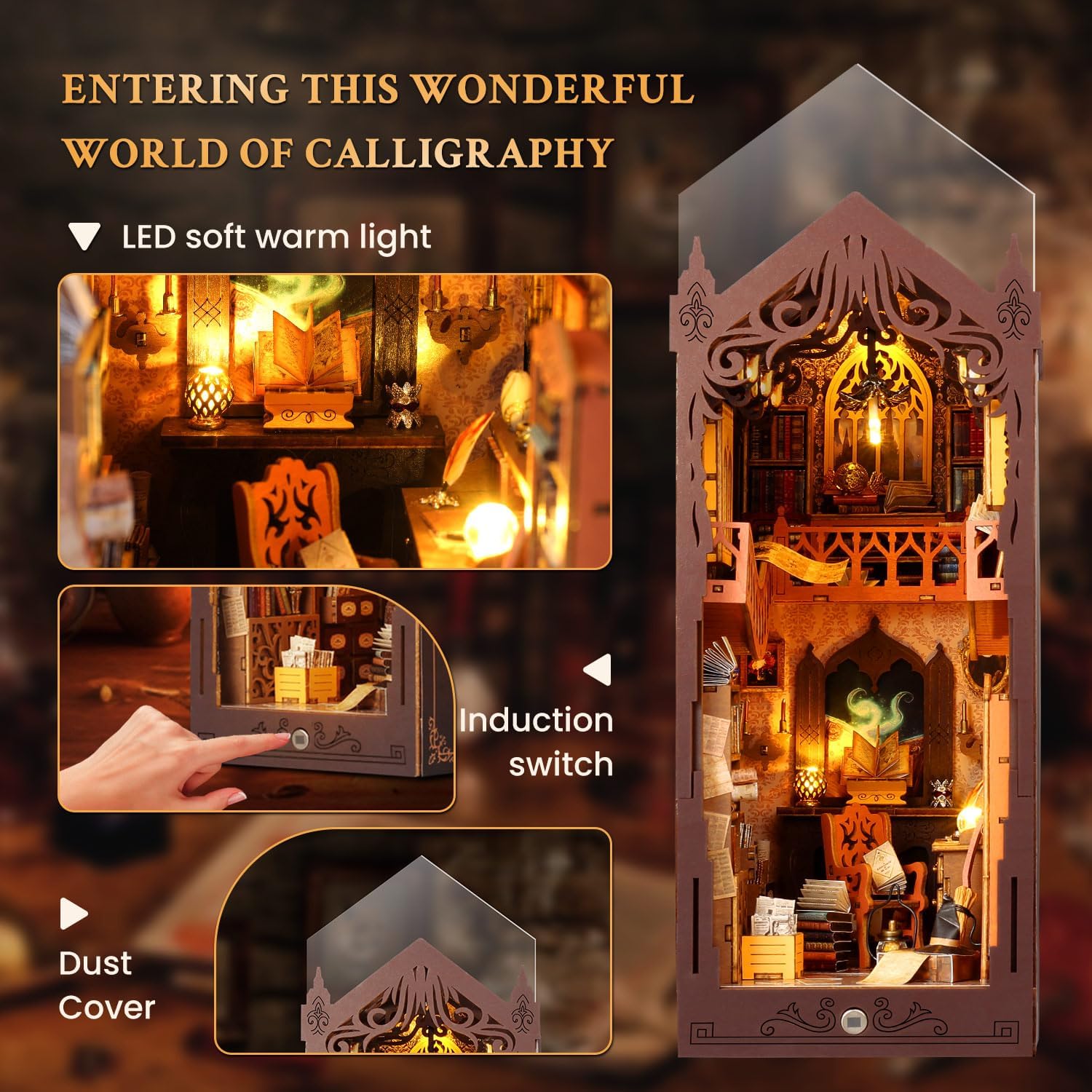 Thumbnail 1 de Lycidae Book Nook Kit DIY 3D wooden book nook
