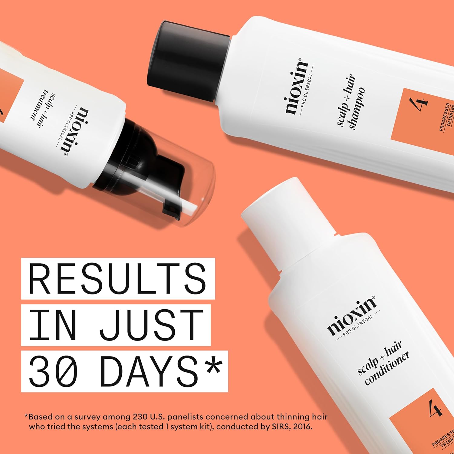 Thumbnail 2 de Nioxin System 4 Hair Thickening System (Shampoo, Conditioner & Scalp Treatment Serum) for Damaged Hair with Progressed Thinning