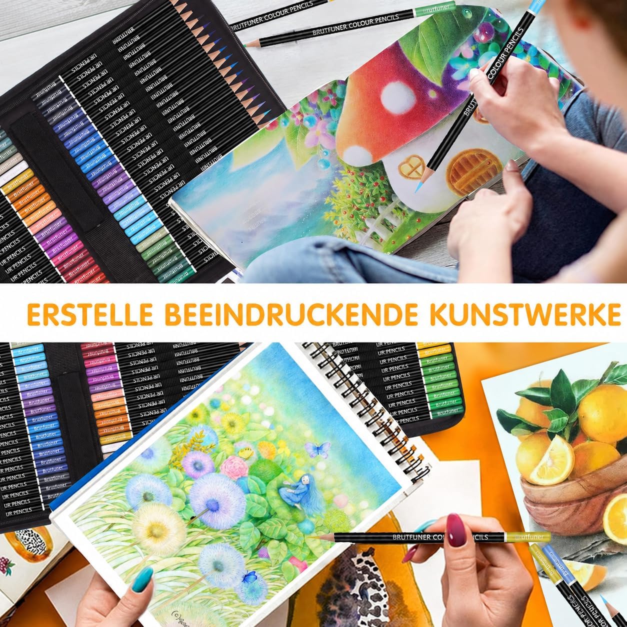 Detalle 2 de Melifluo 72 Buntstifte Set 🎨