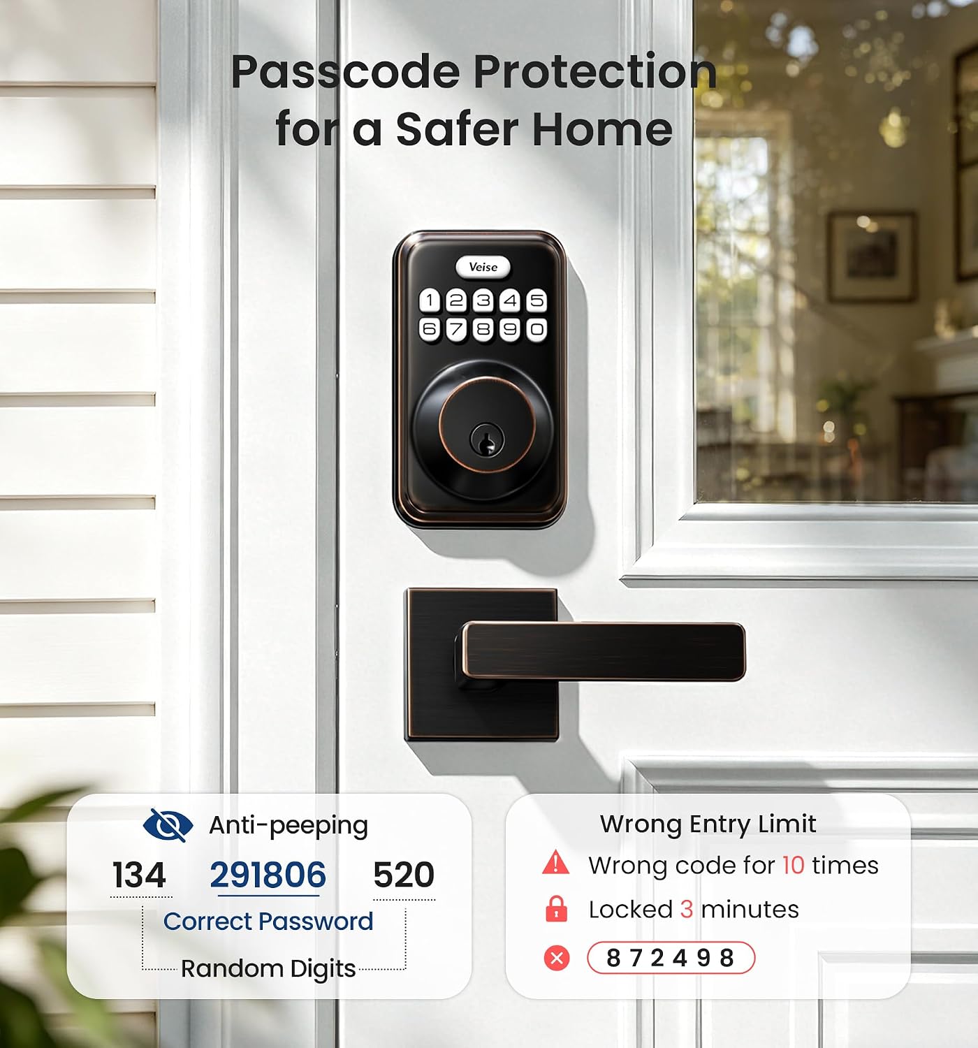 Thumbnail 6 de Veise Keyless Deadbolt Lock DK01-B
