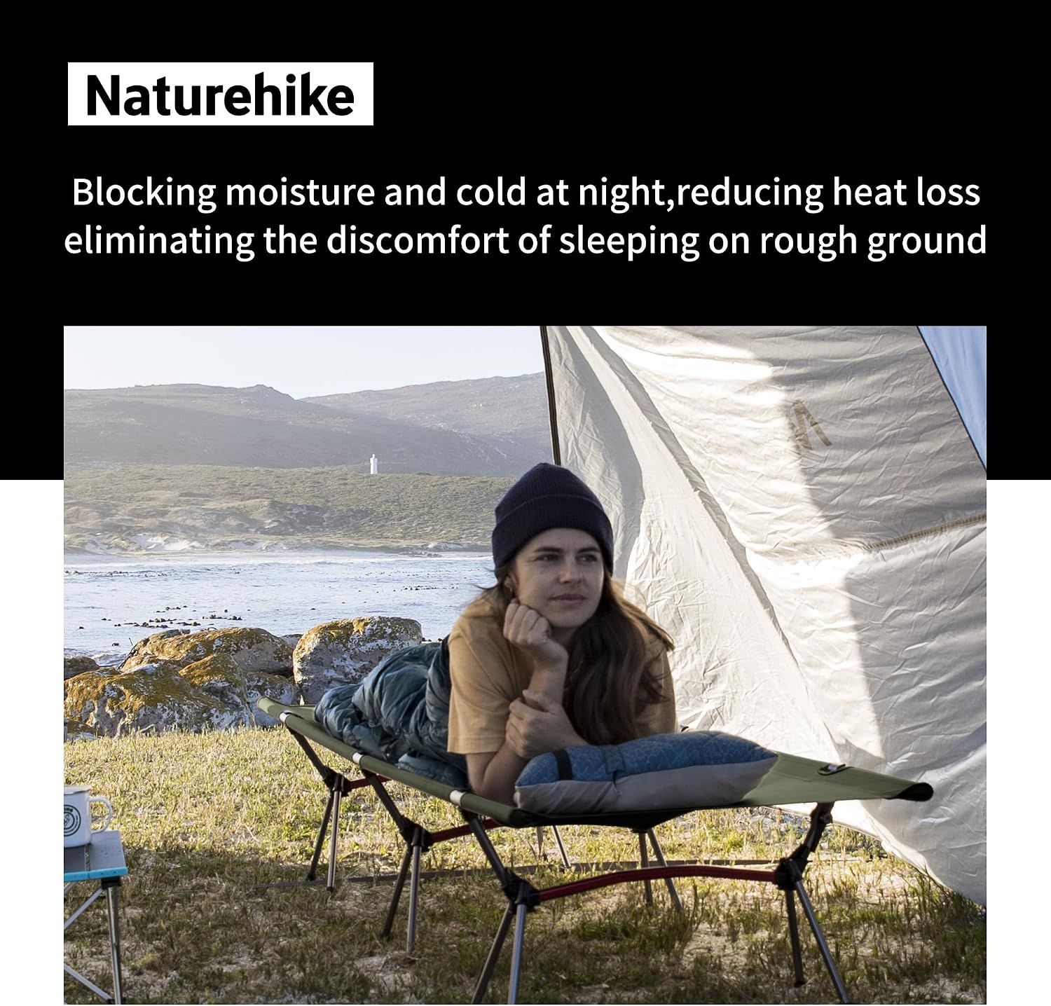 Detalle de Naturehike Folding Camping Cot 7075 Aluminium Alloy