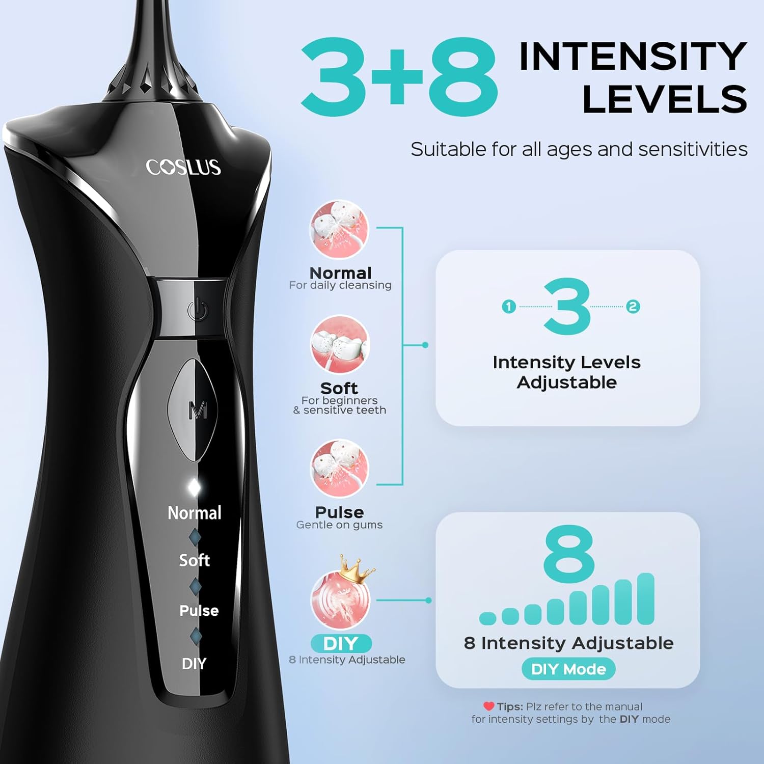 Detalle 2 de COSLUS Water Flosser Pick 4 Modes 🚰