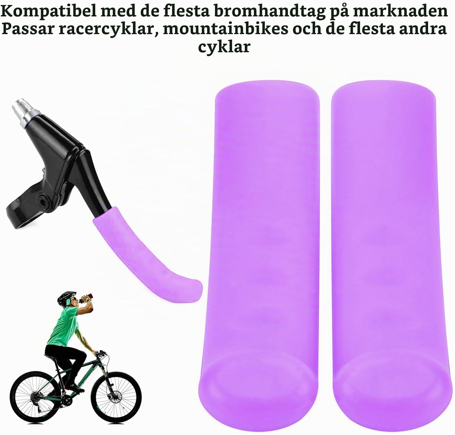 Thumbnail 5 de SUNGOOYUE silikonöverdrag till cykelbromshandtag, 1 par, lila