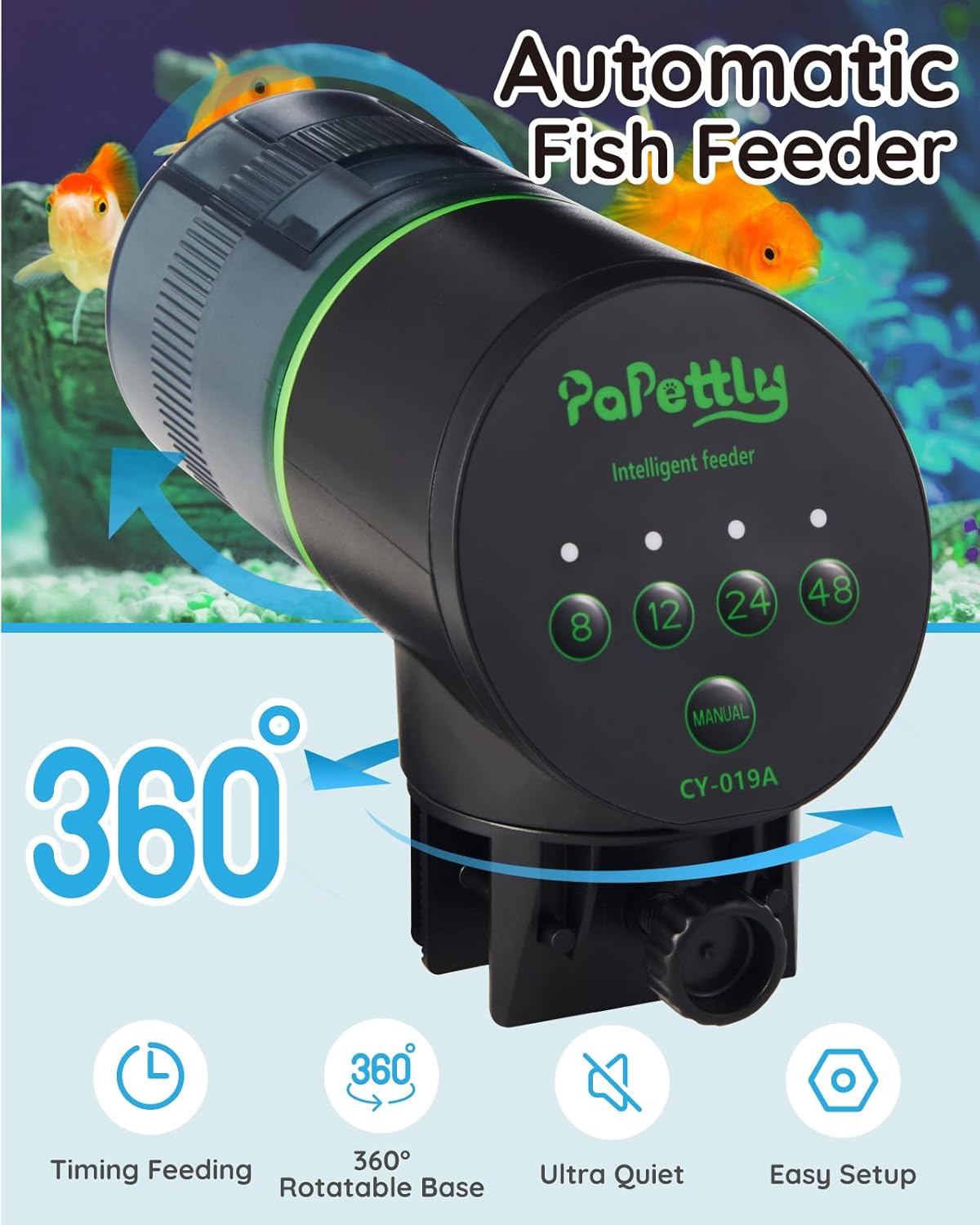 Detalle 2 de Automatic fish feeder timer for aquarium