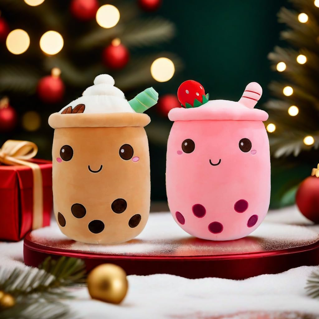 Detalle de FSRONGXI 2pcs Boba Plush: Cute Bubble Tea Plushies for Play, Display and Collecting