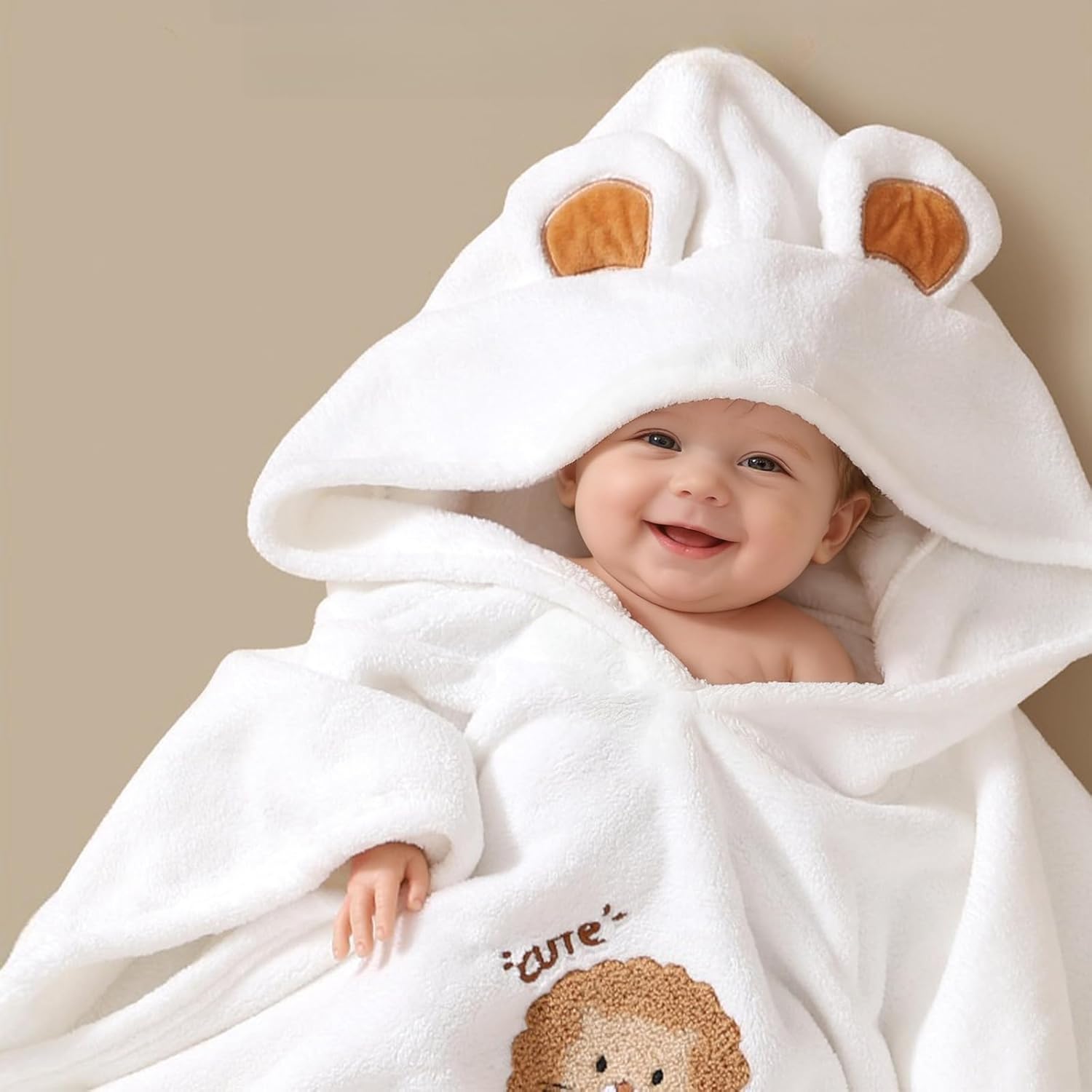 Thumbnail 5 de HAGOT poncho de bain pour enfant avec capuche (bébé 0-3 ans)