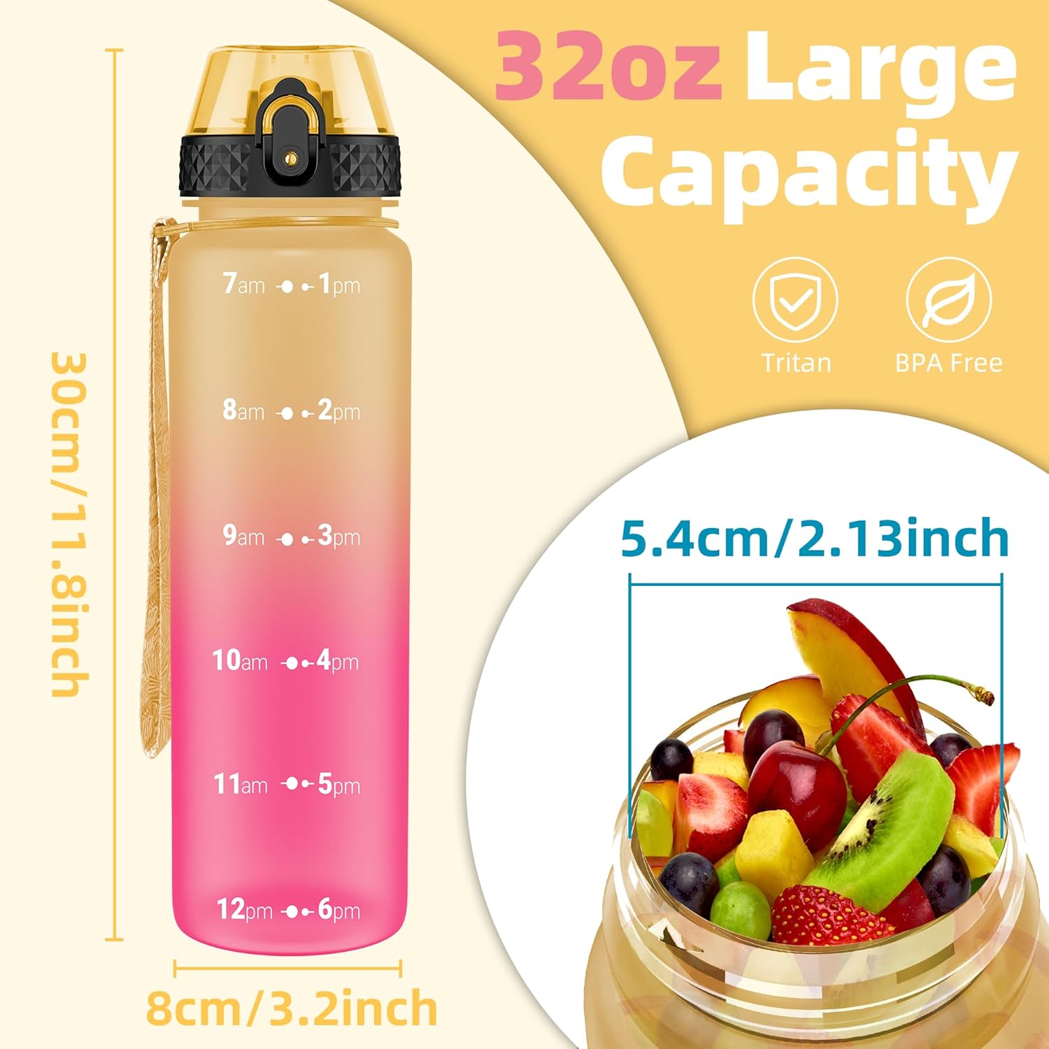 Thumbnail 4 de OLDLEY 1L Sports Water Bottle with Straw 🚰