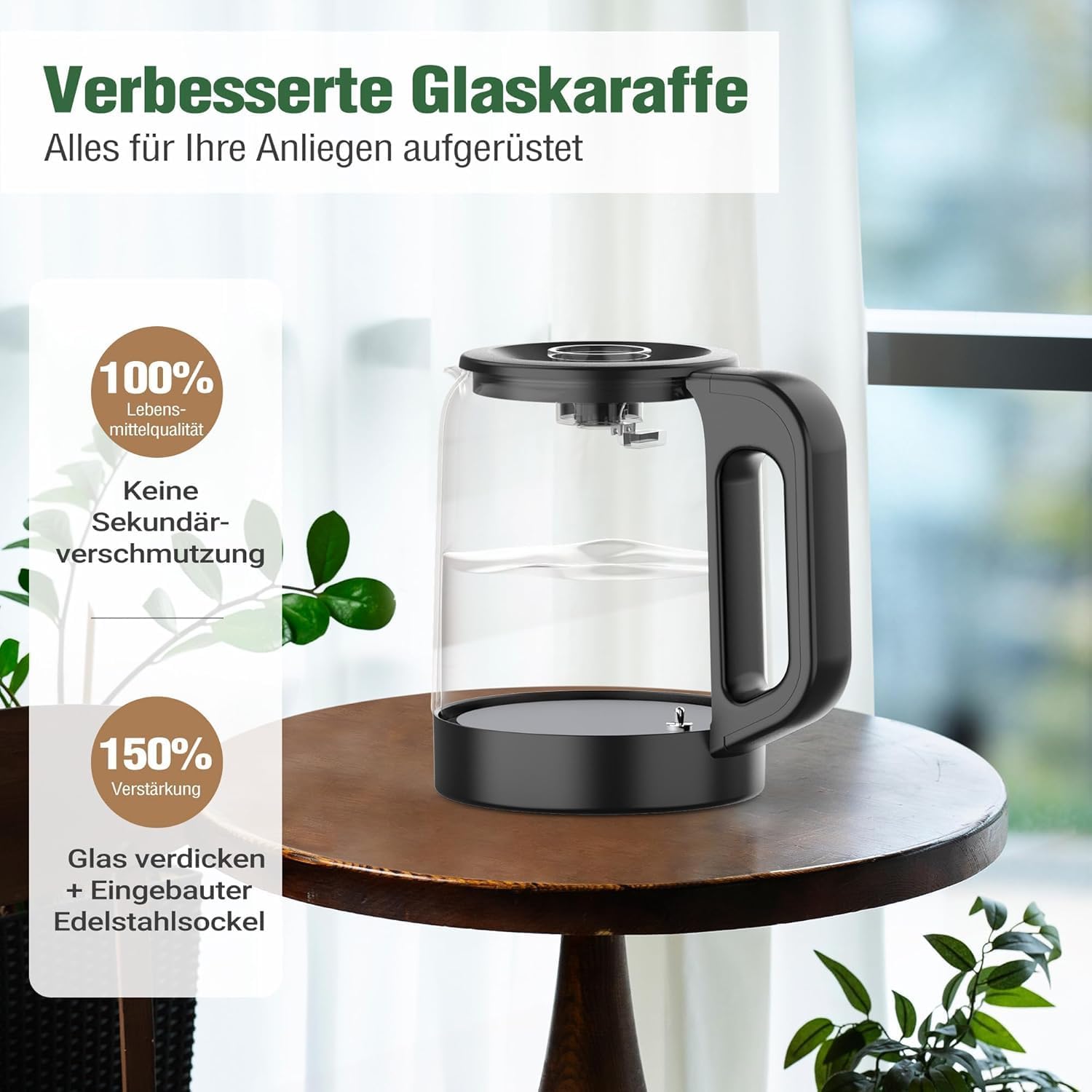 Detalle de Ecoviva Auftisch Osmoseanlage WP-RO-200G – Umkehrosmose-Wasserfilter mit 5-stufiger Filtration und TDS-Monitor