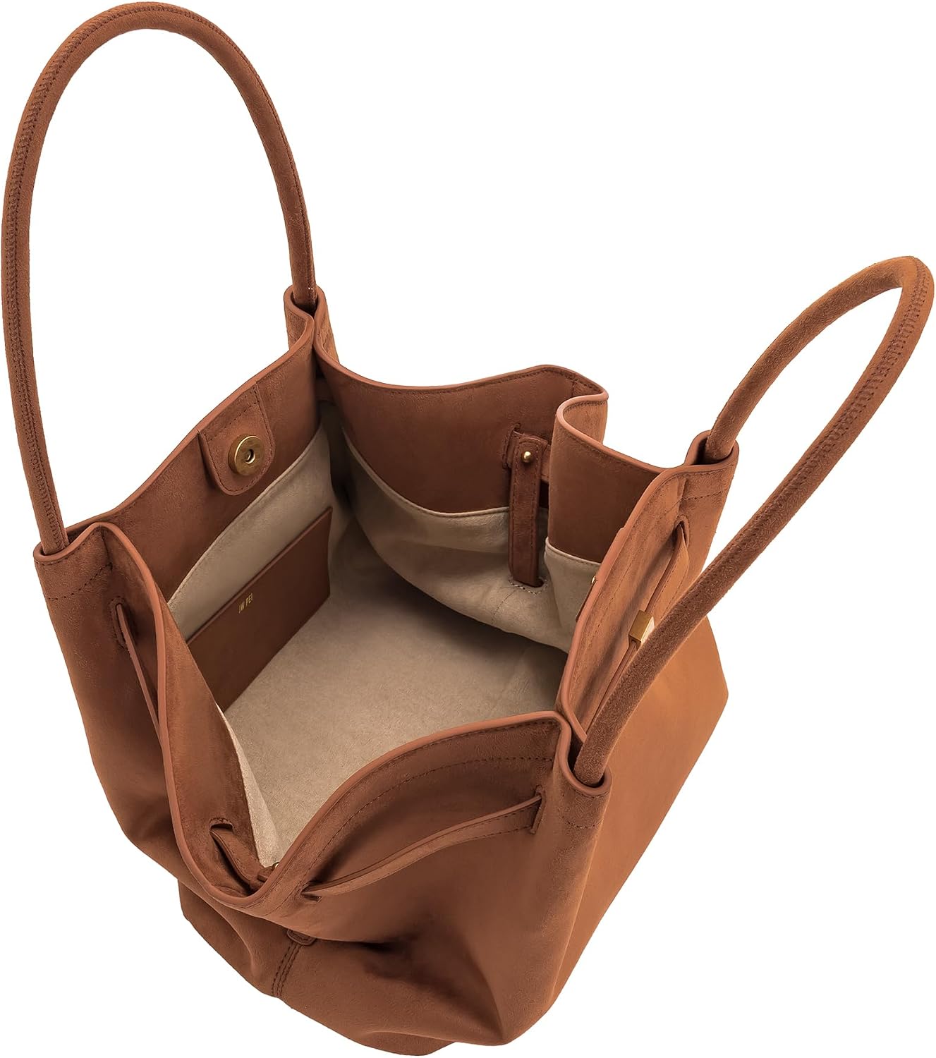 Detalle de JW PEI Hana tote da donna in finta pelle scamosciata (media)