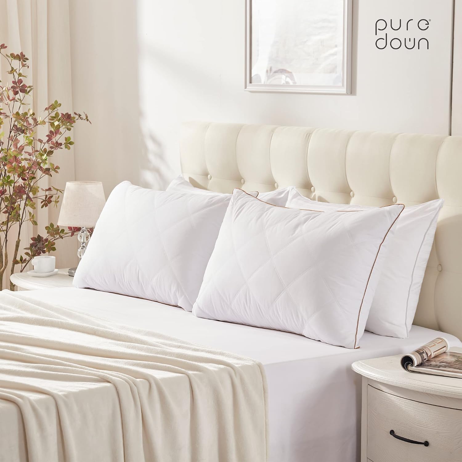 Detalle 1 de puredown Goose Feather and Down Pillow, King Size