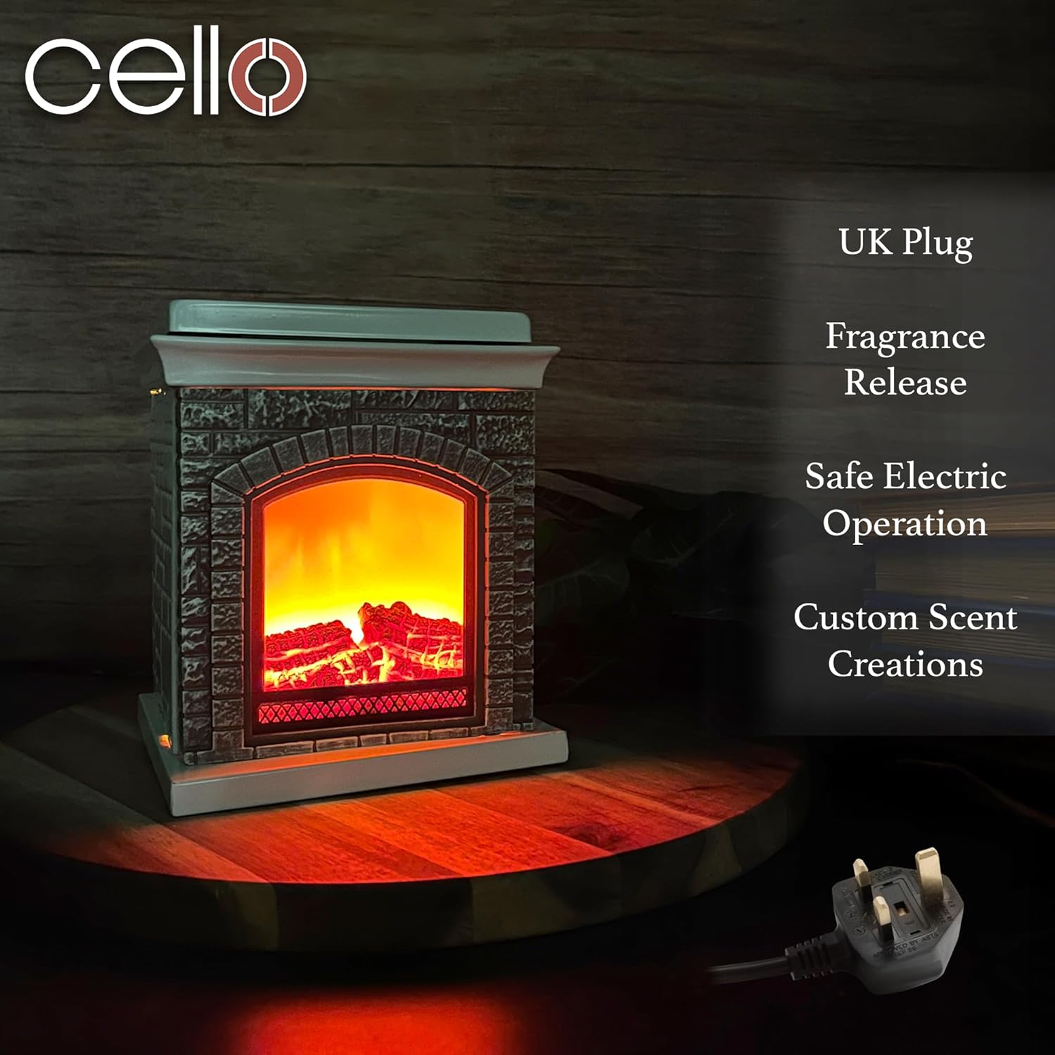 Thumbnail 1 de Electric Wax & Oil Melt Burner Lamp – Nostalgic Mini Fireplace Light (Wax Medallions & Oils compatible)